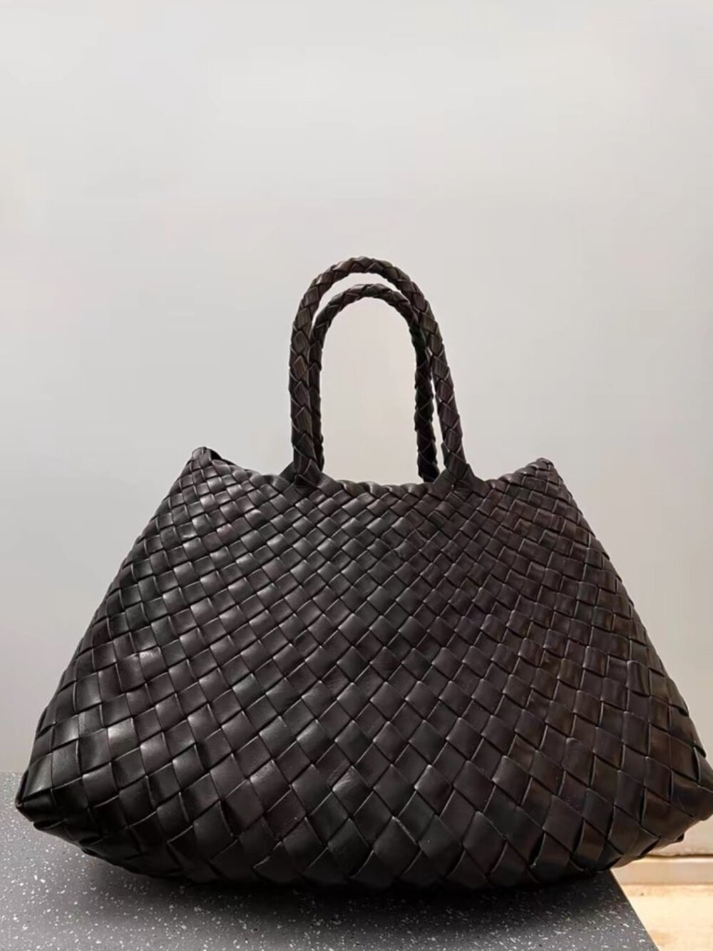 Dragon Diffusion Black Woven Bag